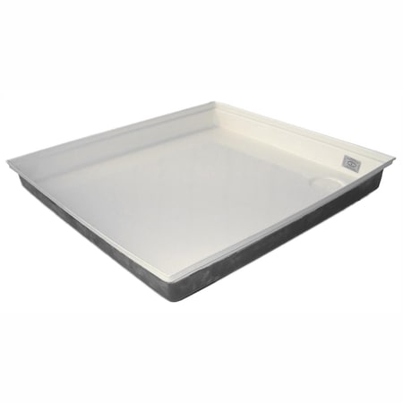 Icon 27 X 24 X 4 Ft. Shallow Rv Shower Pan, Polar White I6S-00461